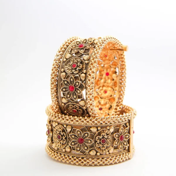 Gold Plated Bridal Cuff - Image 5